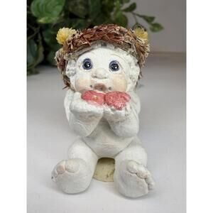 1994 Dreamsicles Figurine Signed Kristin Kiss Kiss DC213 Cherub Collectible